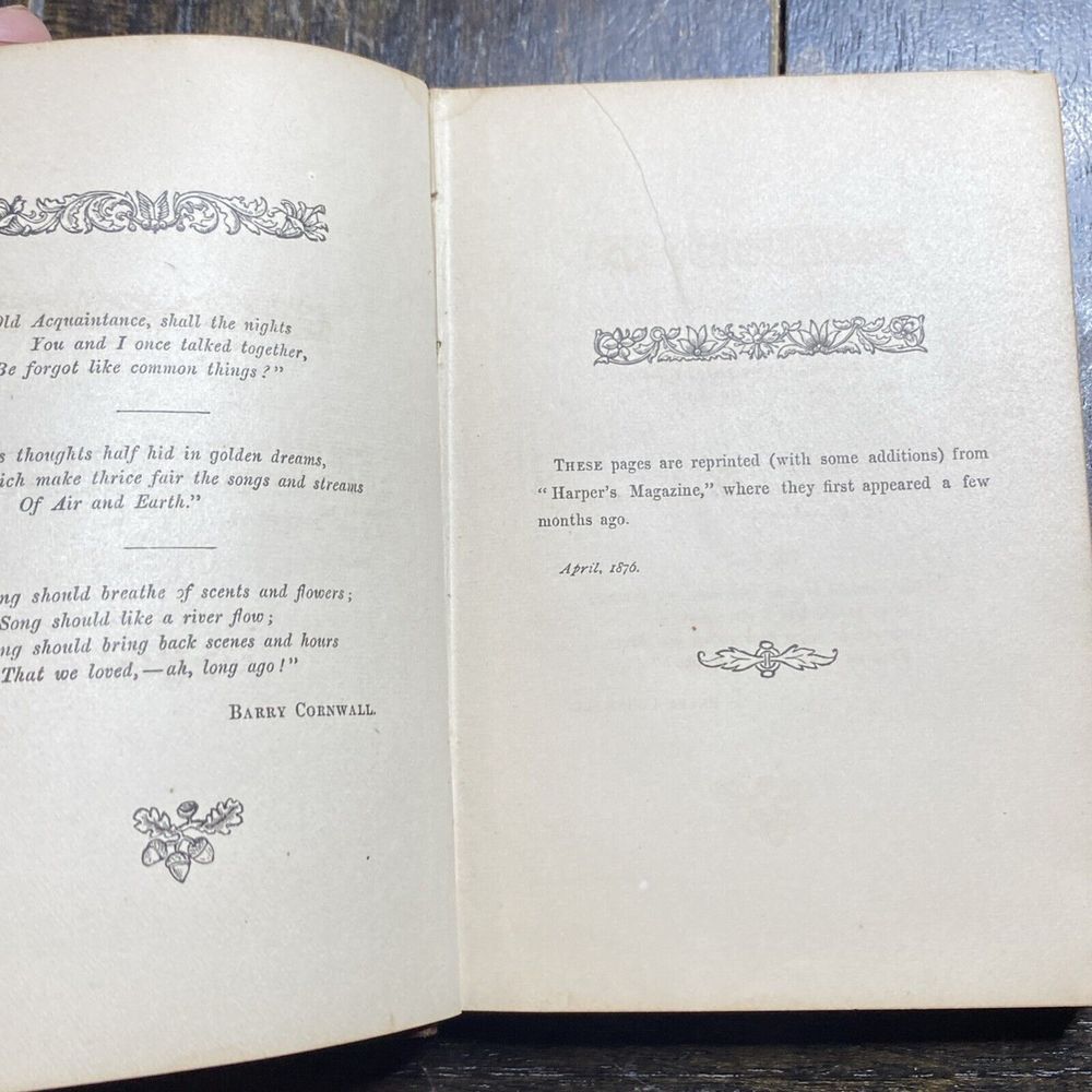 Antique Barry Cornwall &C Vest Pocket Book By James T Fields 1876 - Picture 13 of 16